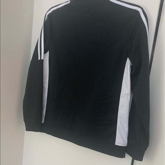 Adidas Black Track Jacket With White Stripes - Picture 8 of 8